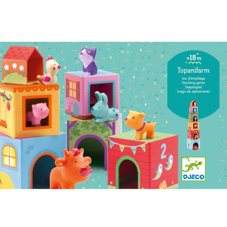 Djeco Djeco Topanifarm - Farm Animals Stacking Blocks | Kids Art Crafts4Kids Gift Vouchers