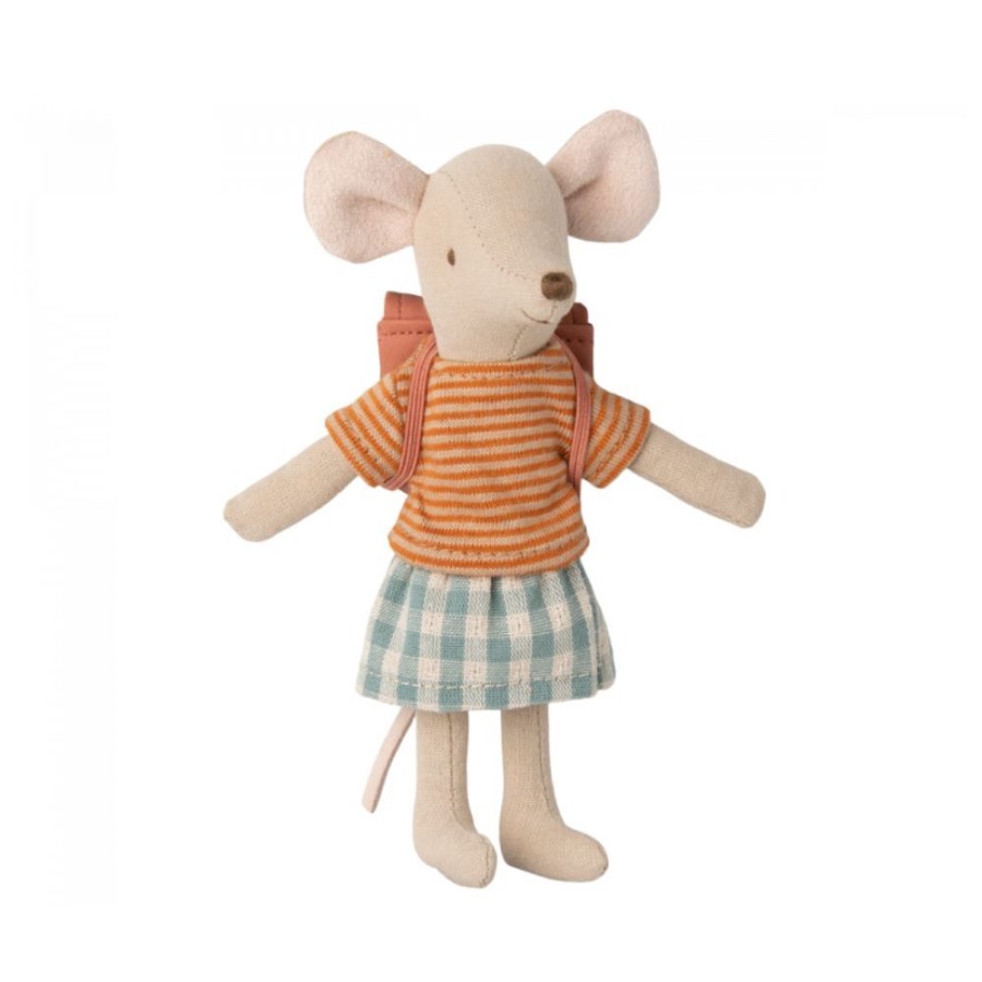 Maileg Maileg Abri 00E0 Tricycle Mouse - Big Sister Old Rose | Toys Imaginative Play