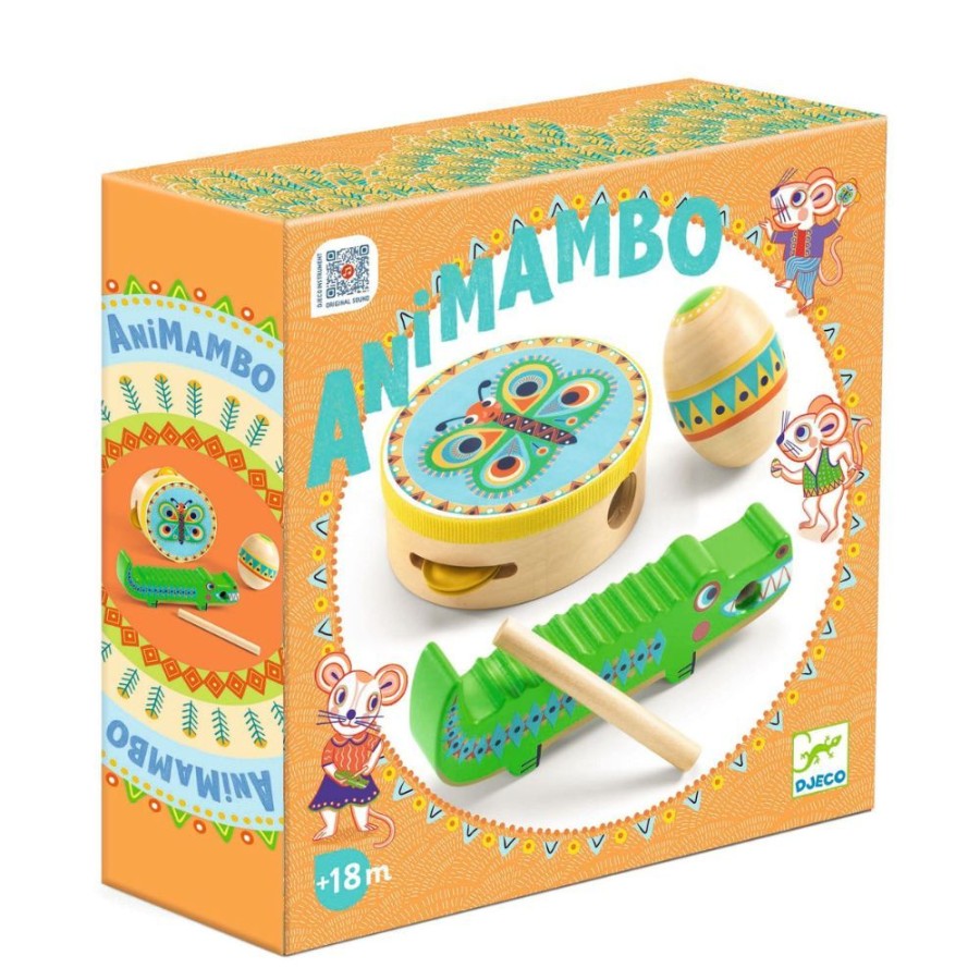 Djeco Djeco Animambo Set Of 3 Percussion Instruments | Toys Musical Toys