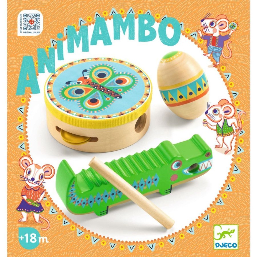 Djeco Djeco Animambo Set Of 3 Percussion Instruments | Toys Musical Toys