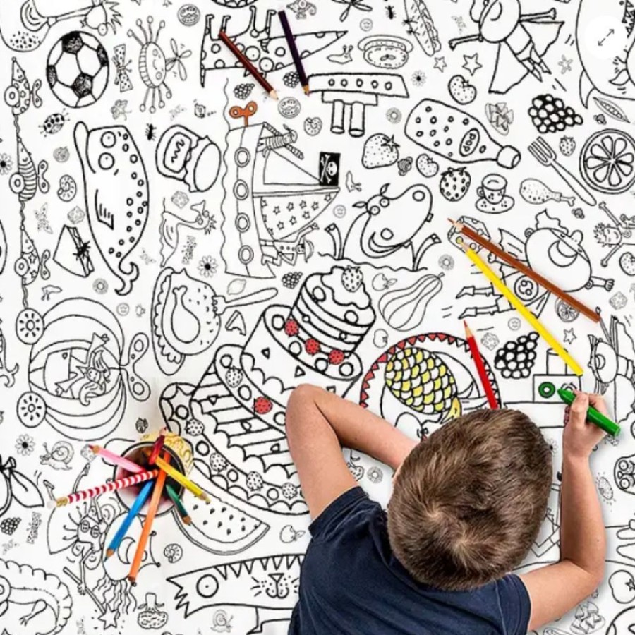 Eggnogg Colouring In Eggnogg Colour-In Giant Poster / Tablecloth - Teatime - Save 20% | Kids Art Colouring In & Posters