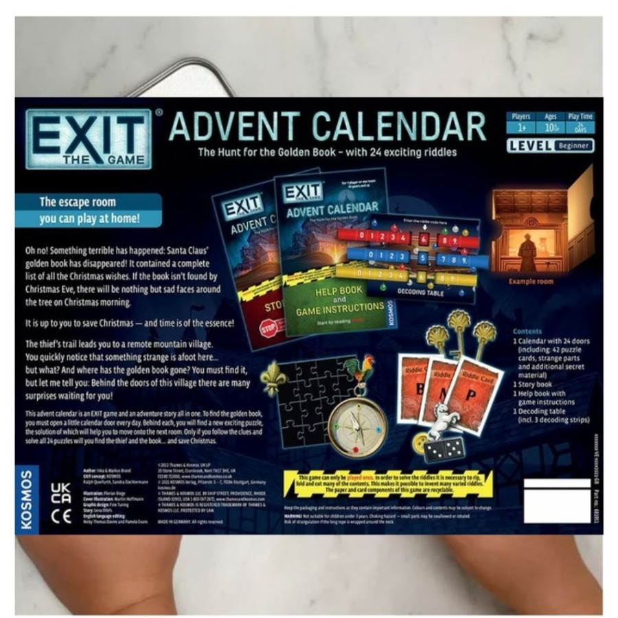 EXIT: The Game Exit The Game Advent Calendar - The Hunt For The Golden Book | Toys Family Games