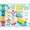 Djeco Djeco Dough Starter Set 4 Tubs / 15 Tools - Classic Colours | Crafts For Kids Play Dough & Modelling Clay