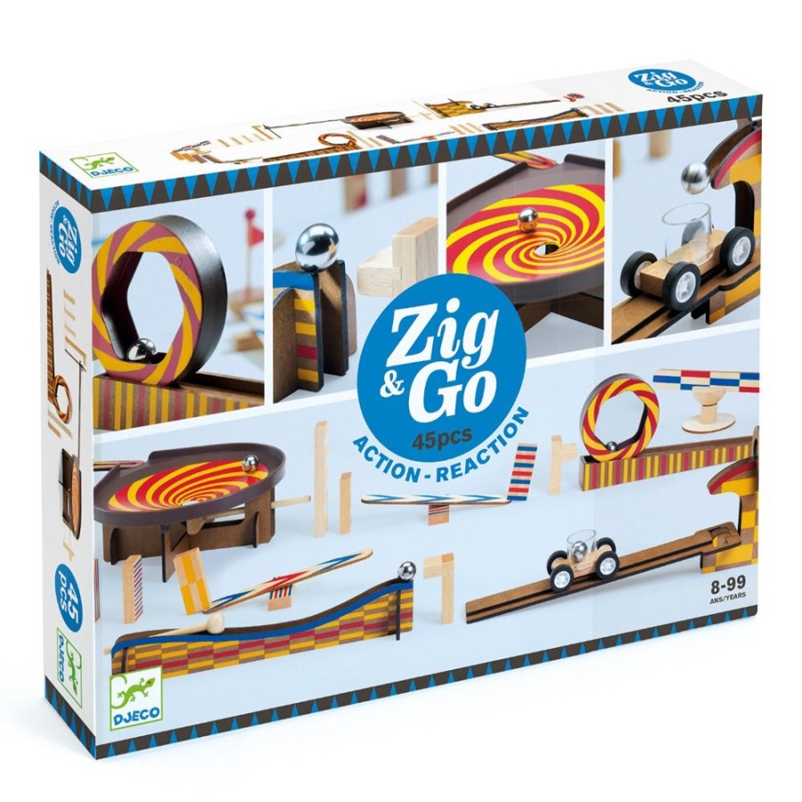 Djeco Djeco Zig & Go - Action - Reaction 45 Pieces | Toys Science Kits For Kids