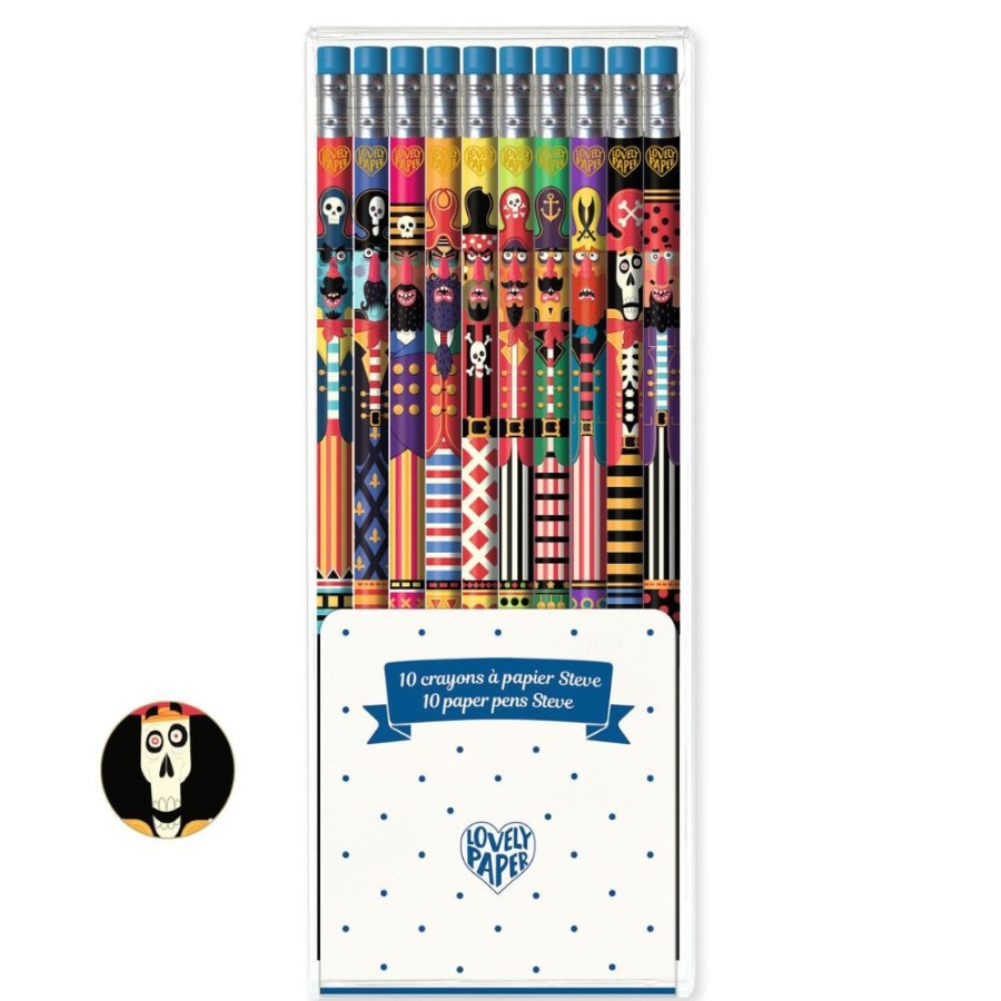 Djeco Djeco Lovely Paper - 10 Pencils Steve | Kids Art Art Supplies And Easels