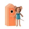 Maileg Maileg Beach Mice, Mum In Cabin De Plage | Kids Room Soft Toys