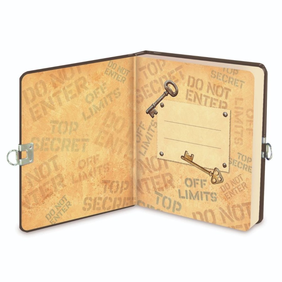 Peaceable Kingdom Peaceable Kingdom Keep Out Lock And Key Diary | Kids Art Stationery And Diaries