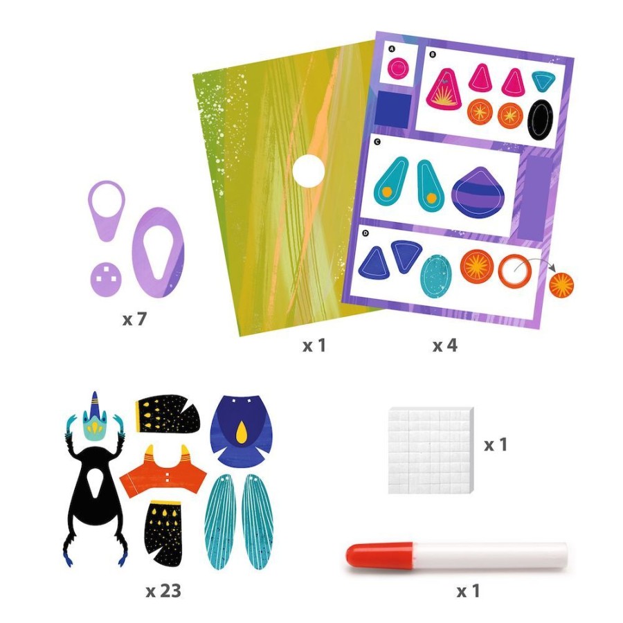 DJECO - By Collection Djeco Paper Bugs - Paper Craft Activity 7 Yrs + | Crafts For Kids Craft Gift Sets