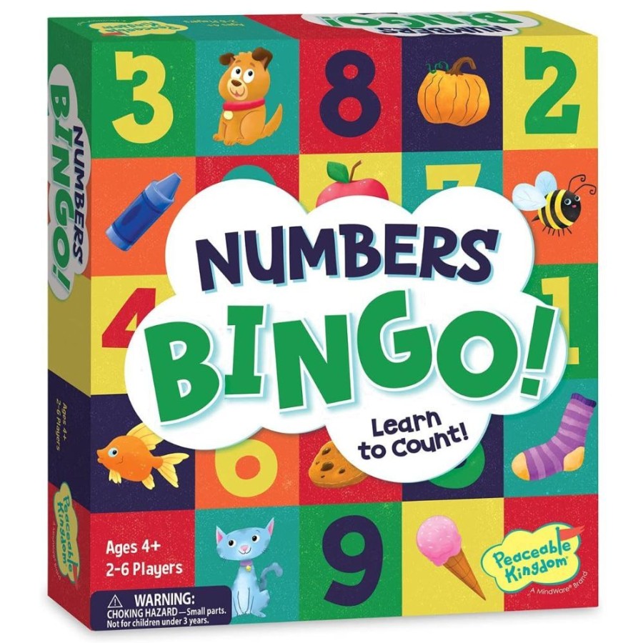 Peaceable Kingdom Peaceable Kingdom Numbers Bingo | Toys Learning Toys