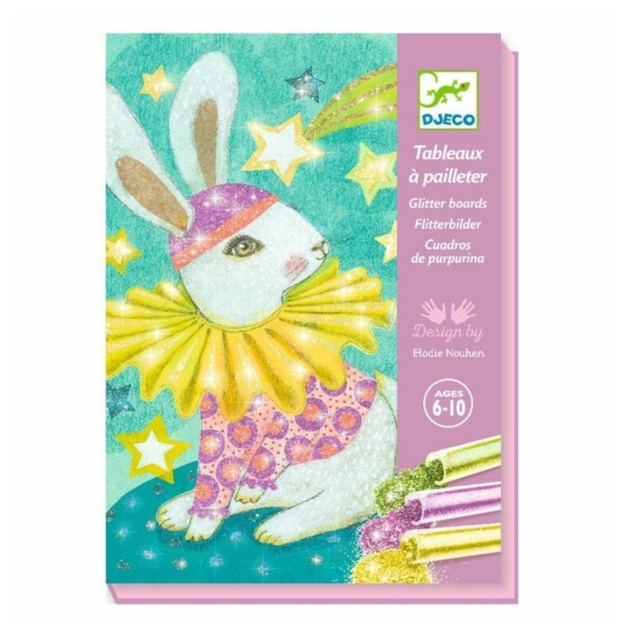 Djeco Djeco Glitter Boards - Carnival Of The Animals | Crafts For Kids Foil & Glitter Art