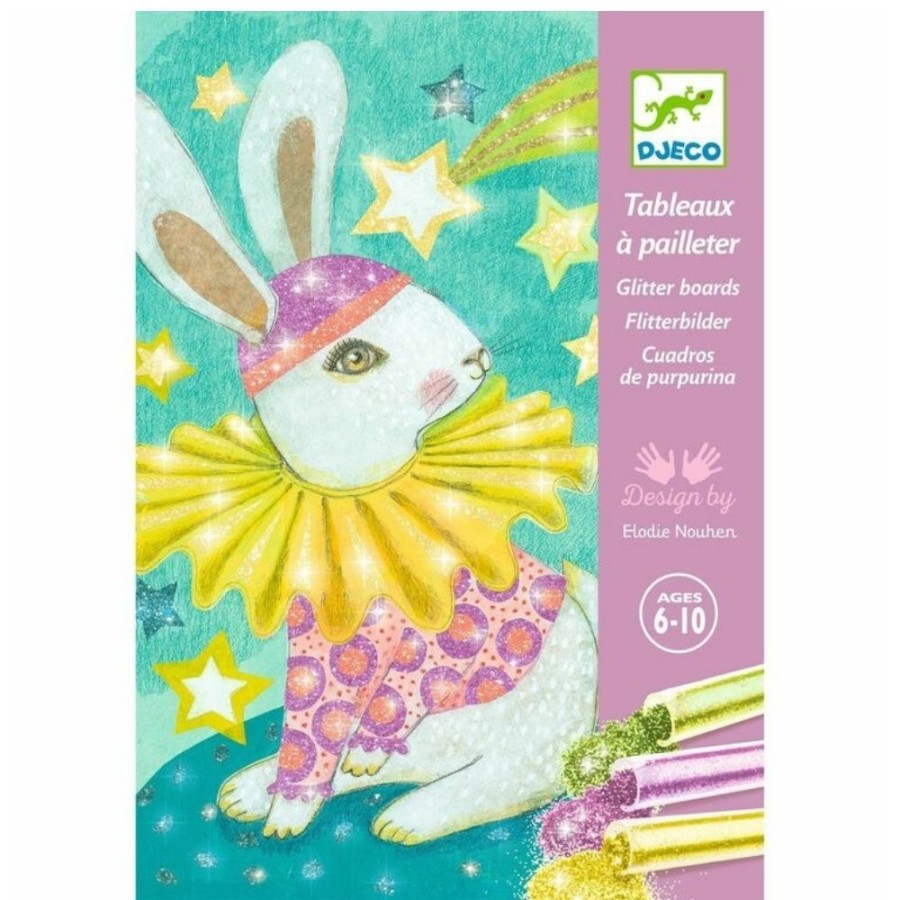 Djeco Djeco Glitter Boards - Carnival Of The Animals | Crafts For Kids Foil & Glitter Art