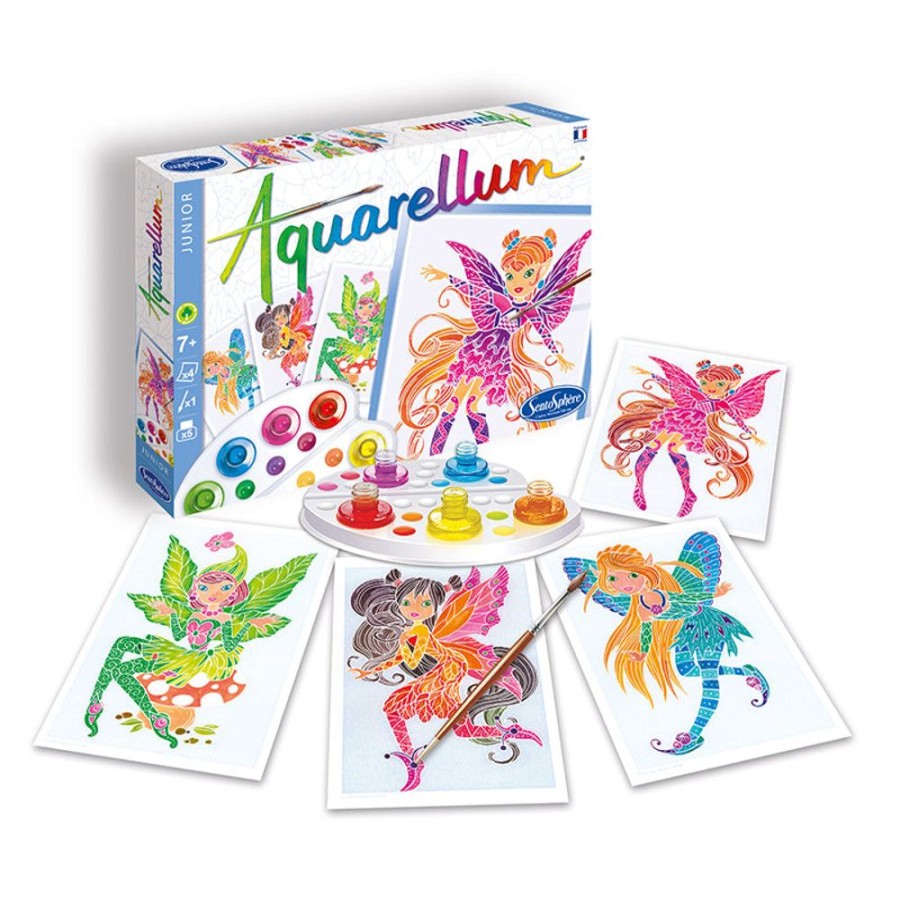 Aquarellum Aquarellum Junior Fairies Painting Set | Kids Art Painting Sets And Colouring By Numbers