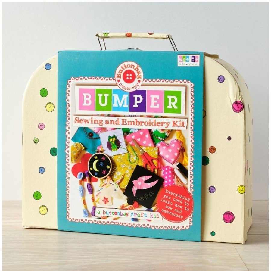 Buttonbag Buttonbag Bumper Sewing & Embroidery Kit | Sew & Knit Childrens Sewing Kits