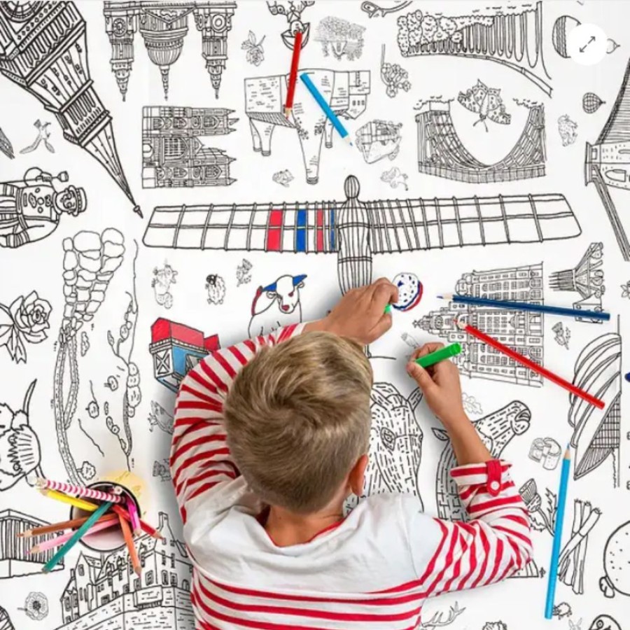 Eggnogg Colouring In Eggnogg Colour-In Giant Poster / Tablecloth - Great Britain | Kids Art Colouring In & Posters