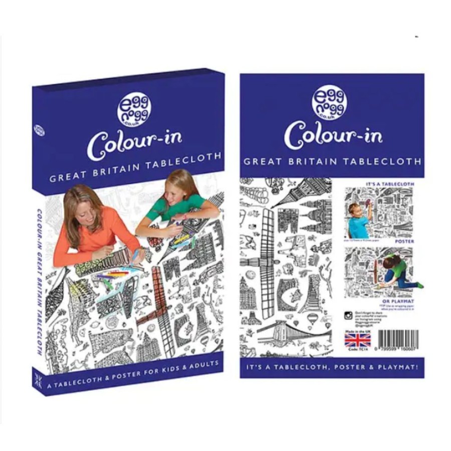 Eggnogg Colouring In Eggnogg Colour-In Giant Poster / Tablecloth - Great Britain | Kids Art Colouring In & Posters