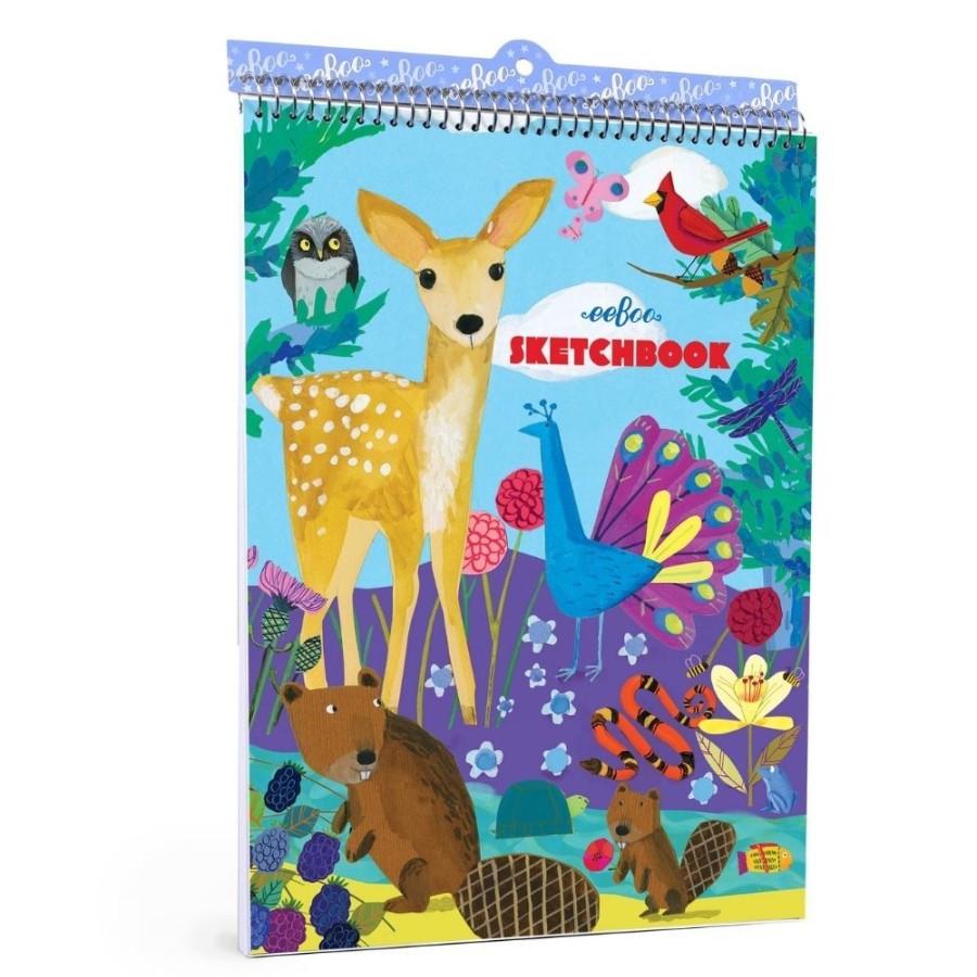 eeBoo Eeboo Life On Earth Sketchbook | Kids Art Sketchbooks And Stencils