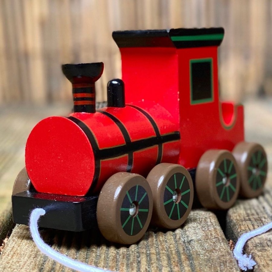 Orange Tree Toys Orange Tree Toys Pull Along Wooden Steam Train | Toys Wooden Pull And Push Toys