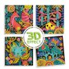 Djeco Djeco 3D Colouring - Fantasy Forest | Kids Art Colouring In & Posters