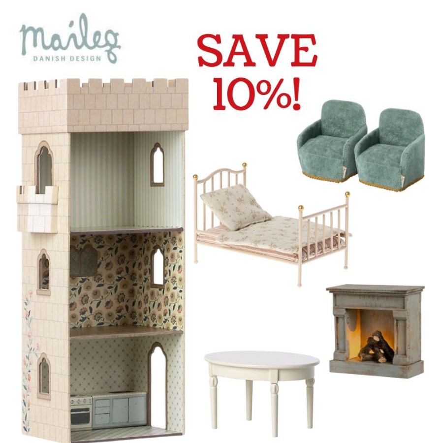 Maileg Maileg Castle With Kitchen Bundle - Save 10% | Toys Dolls, Dolls Houses & Playsets