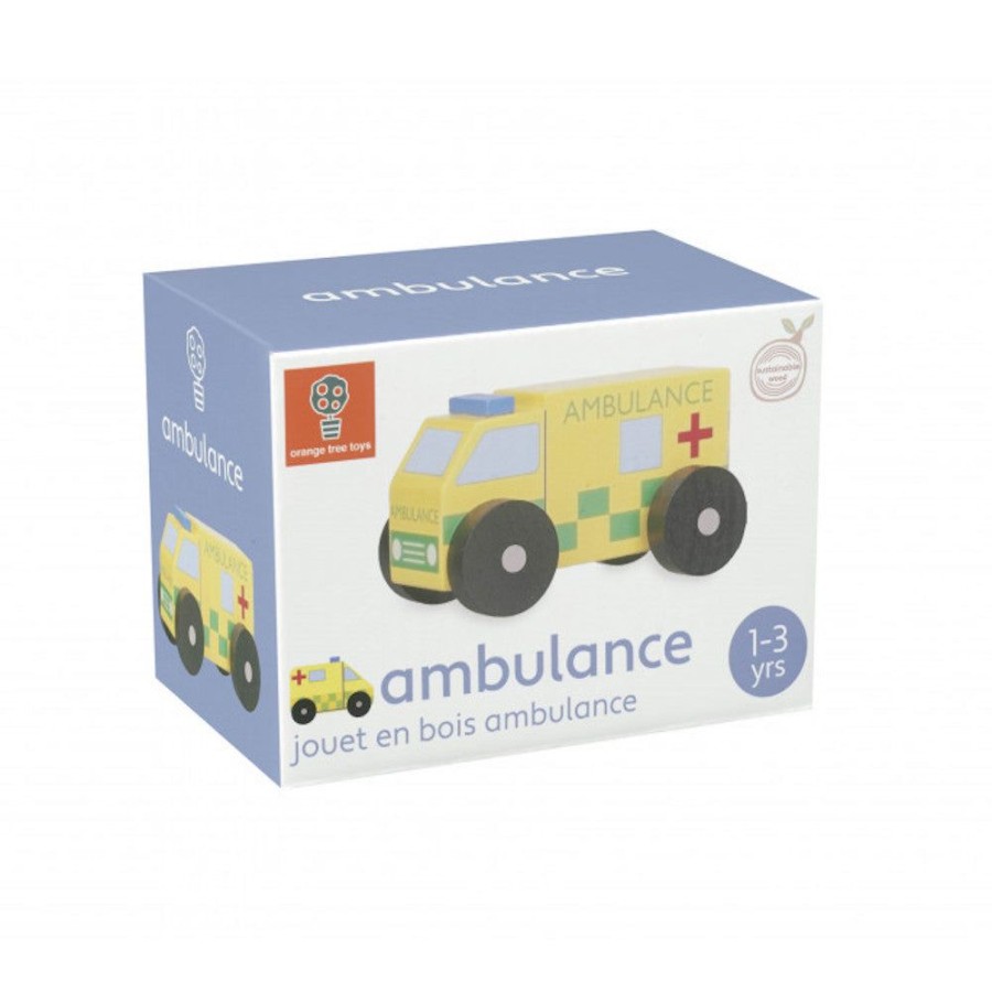 Orange Tree Toys Orange Tree Toys - Ambulance Wooden Toy | Toys Toys For Babies