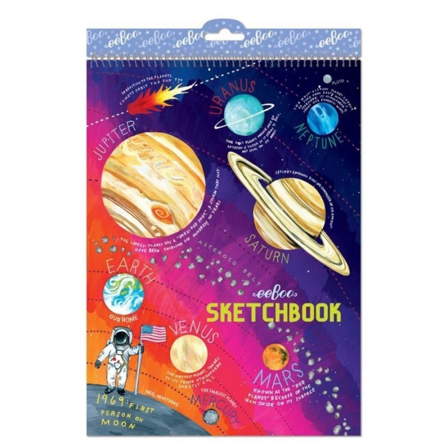 eeBoo Eeboo Solar System Sketchbook | Kids Art Sketchbooks And Stencils