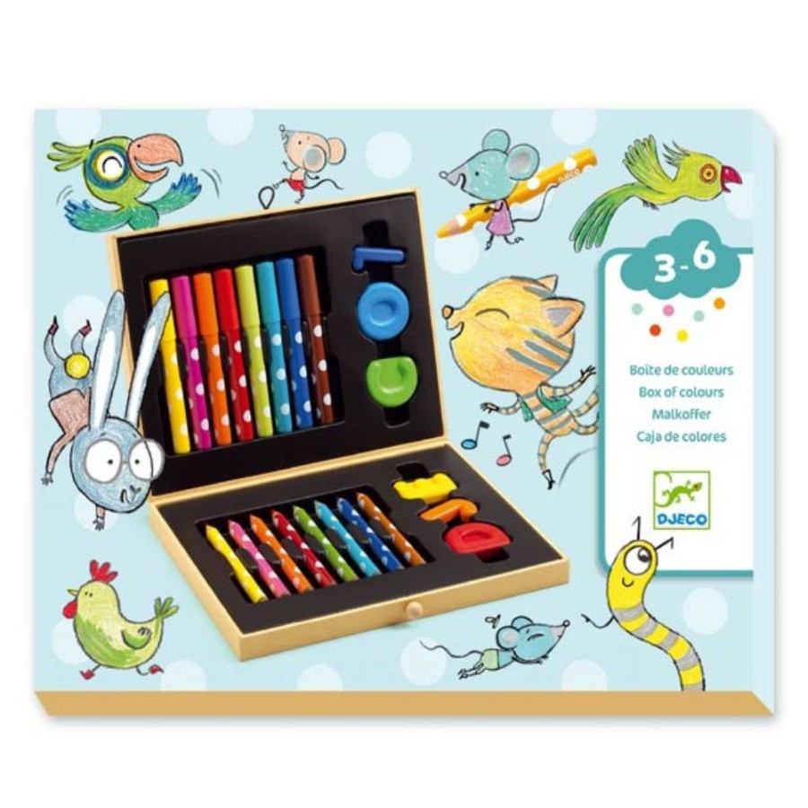 Djeco Box Of Colours For Toddlers By Djeco | Kids Art Art Supplies And Easels