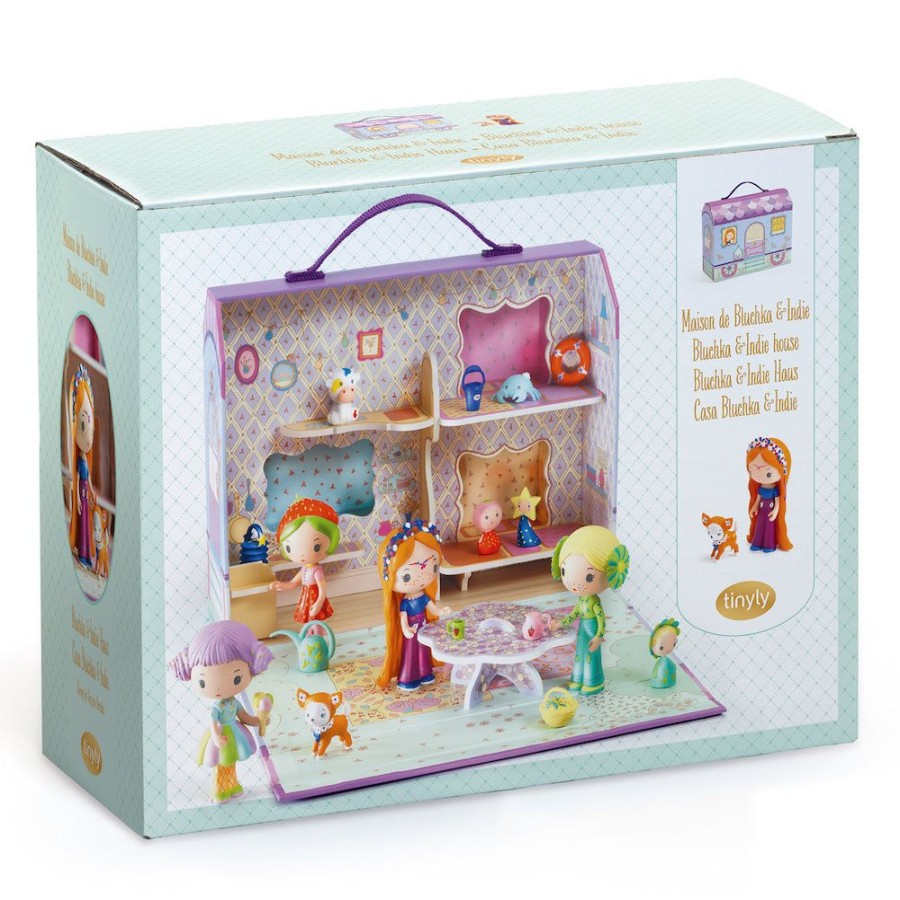 DJECO - By Collection Djeco Tinyly Bluchka & Indie House | Toys Dolls, Dolls Houses & Playsets