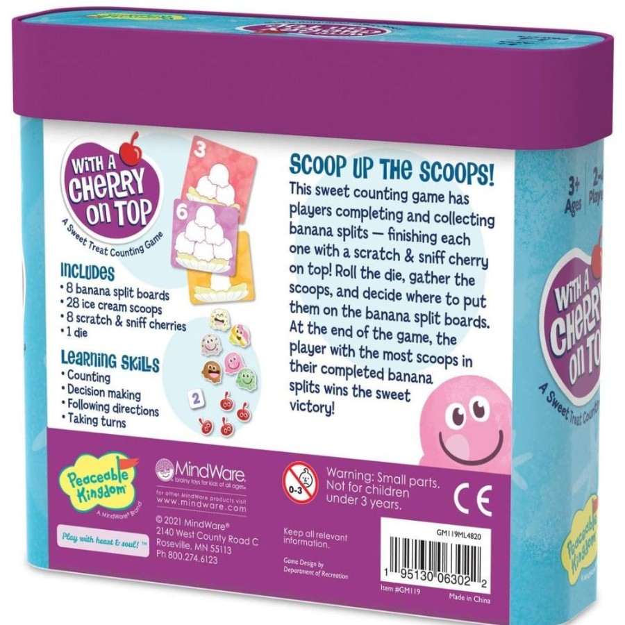 Peaceable Kingdom Peaceable Kingdom With A Cherry On Top Counting Game | Toys Preschool Toys