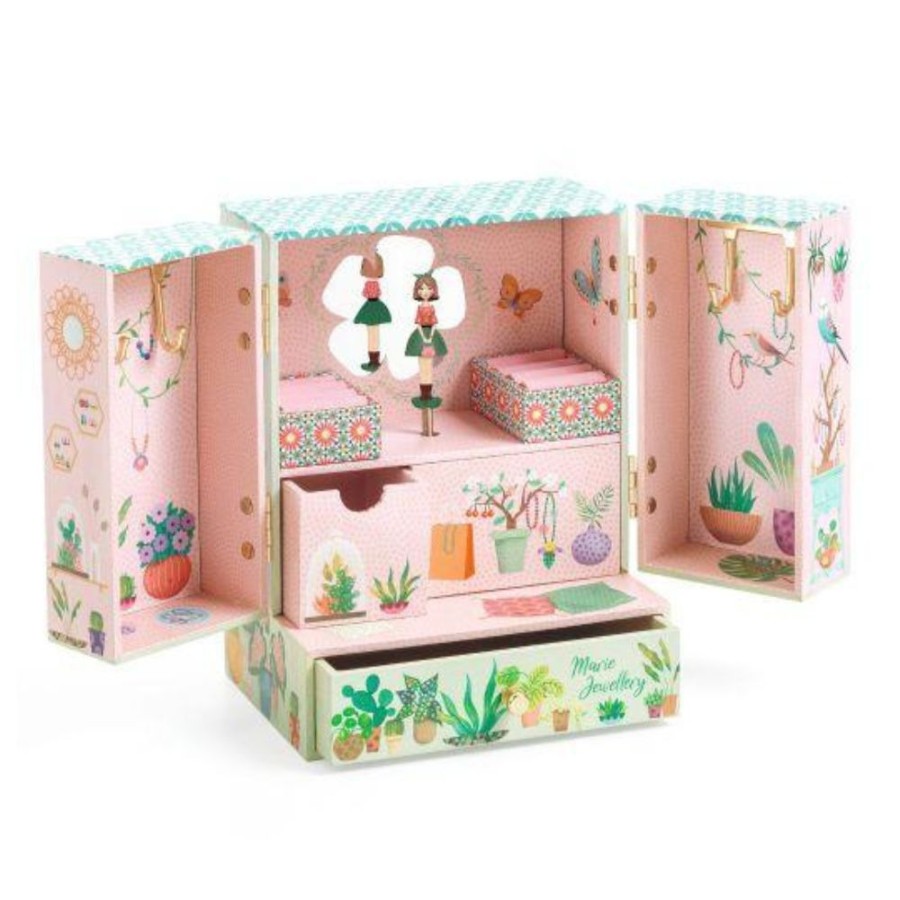 Djeco Djeco Music Box, Secret Garden Musical Jewellery Box 6 Yrs + | Kids Room Musical Boxes