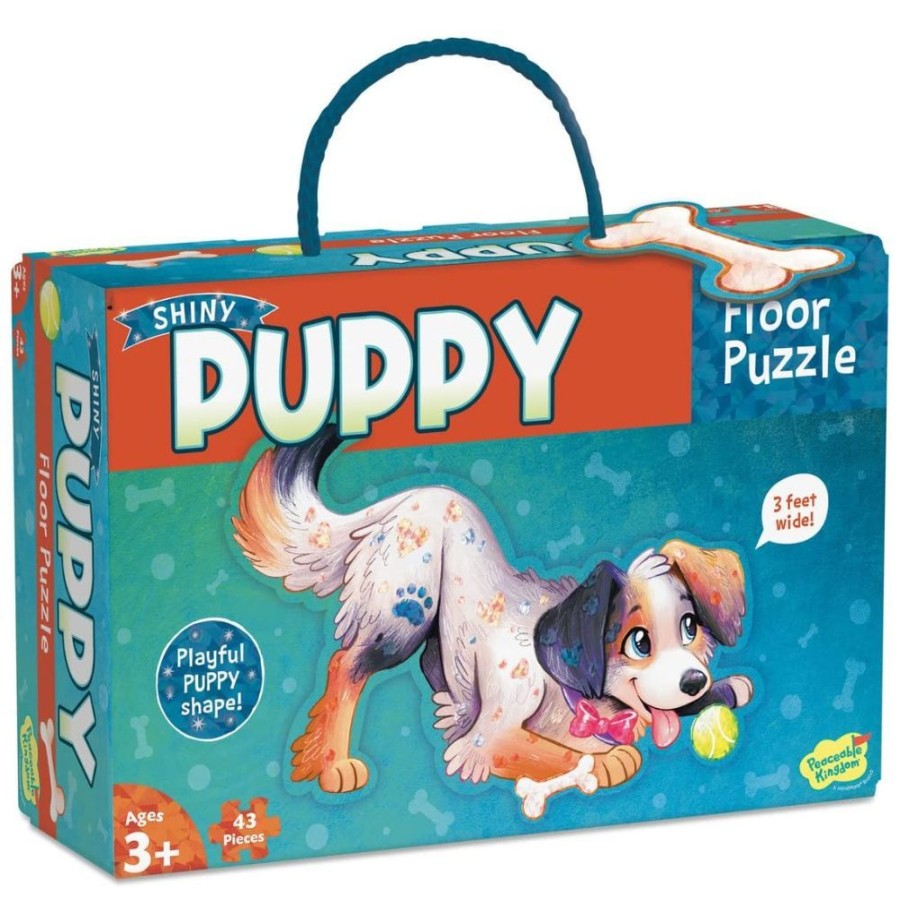 Peaceable Kingdom Peaceable Kingdom Shiny Puppy Floor Puzzle | Toys Jigsaw Puzzles