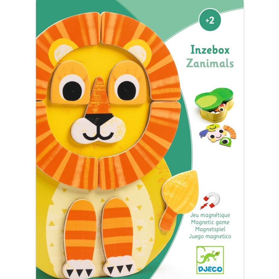 Djeco Djeco Inzebox Zanimals - Wooden Magnetics Game | Toys Sensory Toys