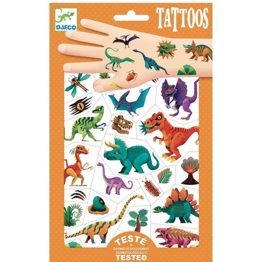 Djeco Djeco Tattoos Dino Club | Crafts For Kids Stickers And Transfers