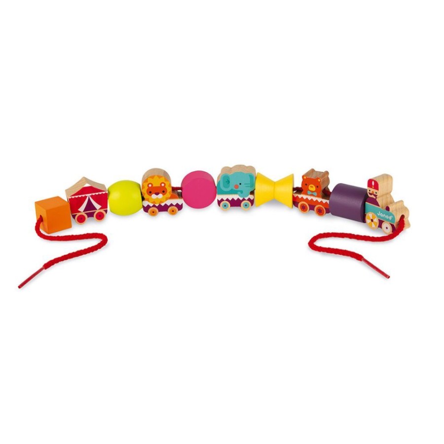 Janod Janod Wooden Threading Circus Beads | Toys Wooden Toys & Games