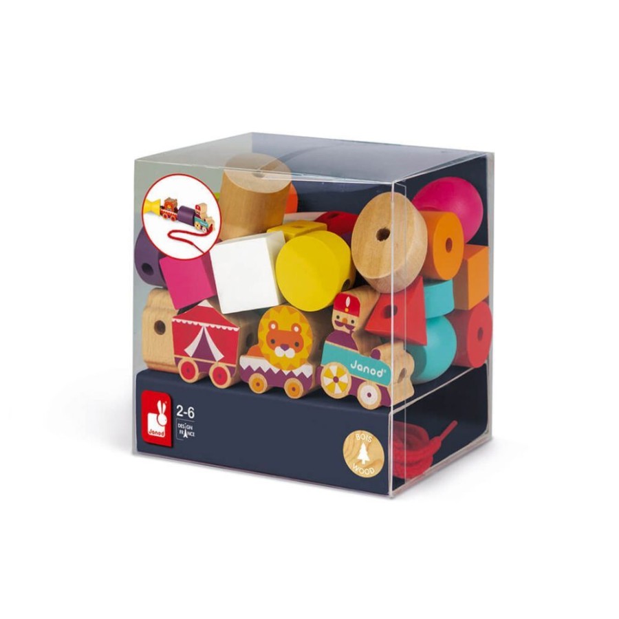 Janod Janod Wooden Threading Circus Beads | Toys Wooden Toys & Games