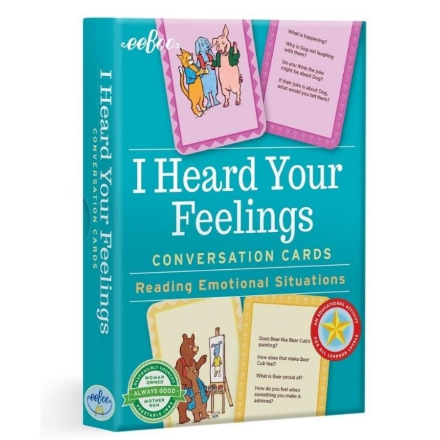 eeBoo Eeboo I Heard Your Feelings Conversation Cards | Toys Learning Toys