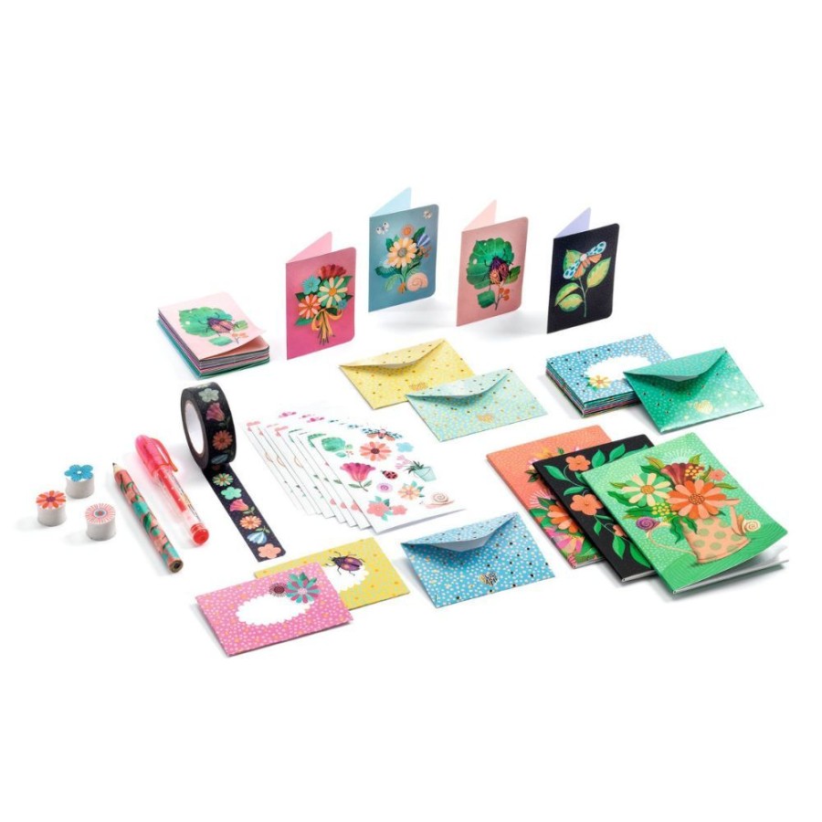 Djeco Djeco Lovely Paper - Mini Marie Box- Kids Writing Set | Kids Art Stationery And Diaries