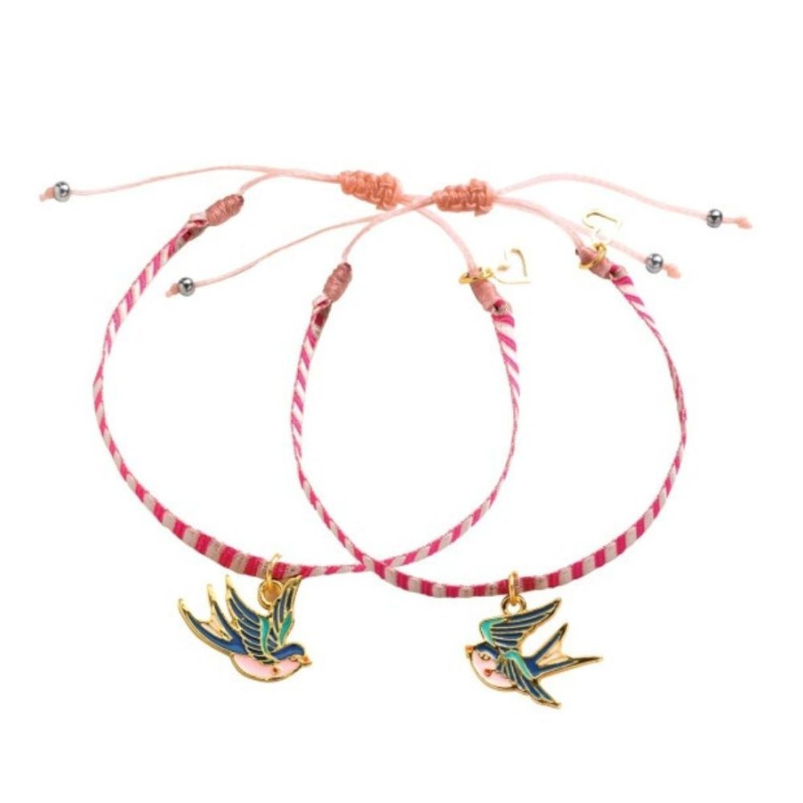 Djeco Djeco Friendship Bracelets Kit - You & Me - Bird Ribbons | Sew & Knit Beads & Jewellery Making