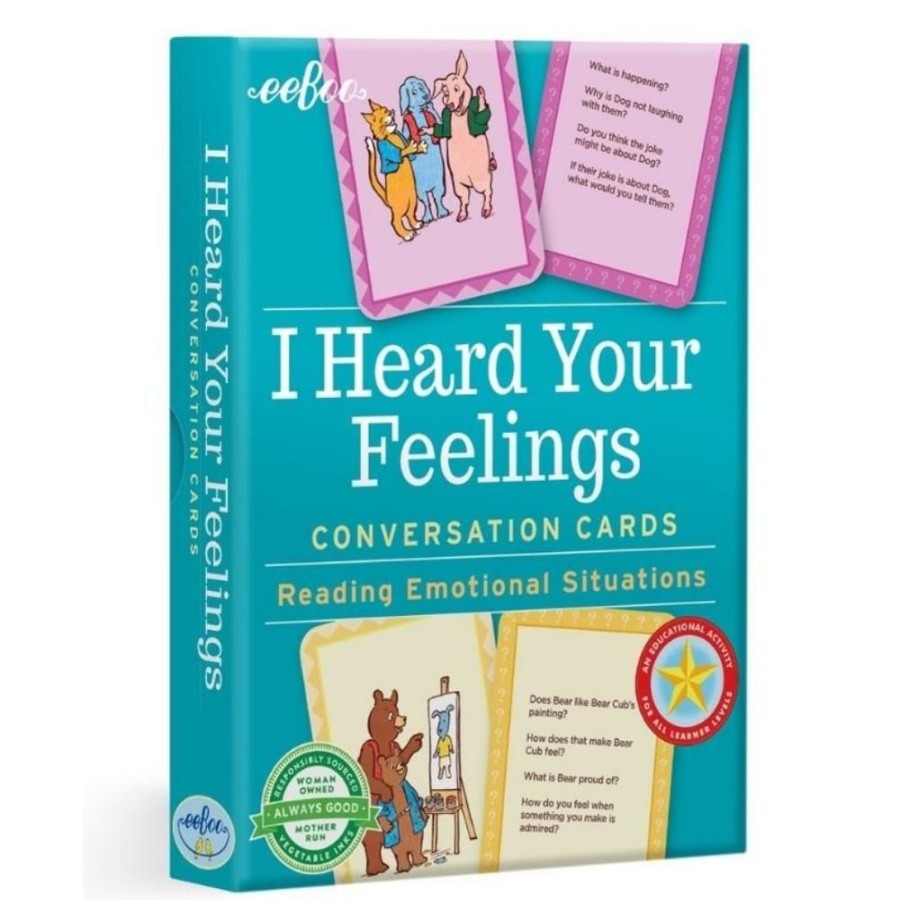 eeBoo Eeboo I Heard Your Feelings Conversation Cards | Toys Card Games