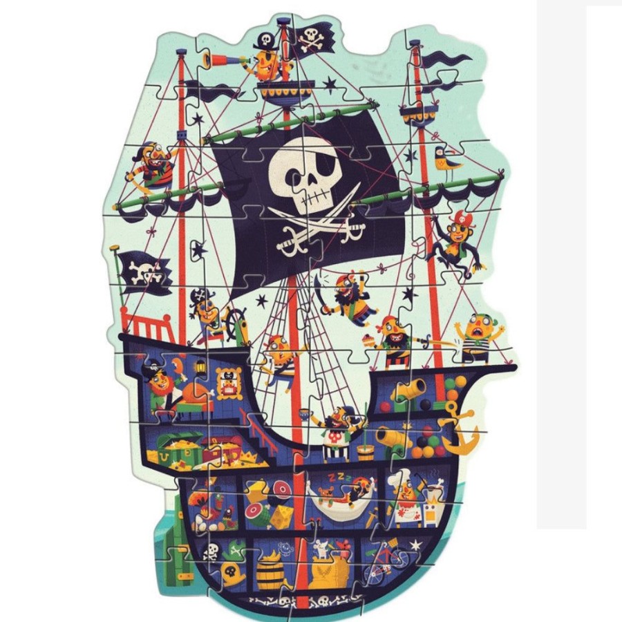 Djeco Djeco Giant Puzzles - The Pirate Ship | Toys Jigsaw Puzzles