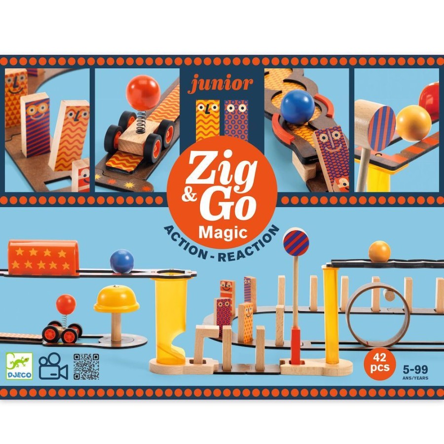 Djeco Djeco Zig & Go Junior - Magic - 43 Pieces | Toys Building Toys