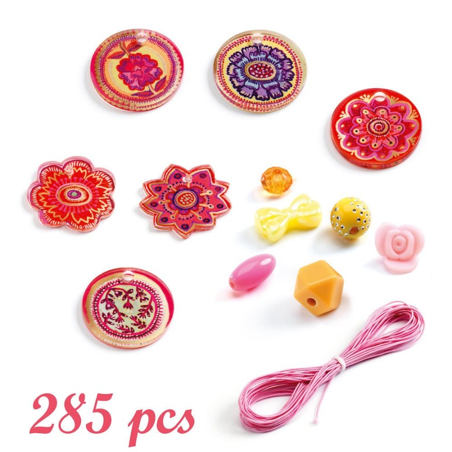 Djeco Djeco Threading Beads - Flowers | Sew & Knit Beads & Jewellery Making