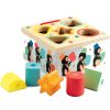 Djeco Djeco Shape Sorter Box Geo Junzo With Penguin Design | Toys Sensory Toys