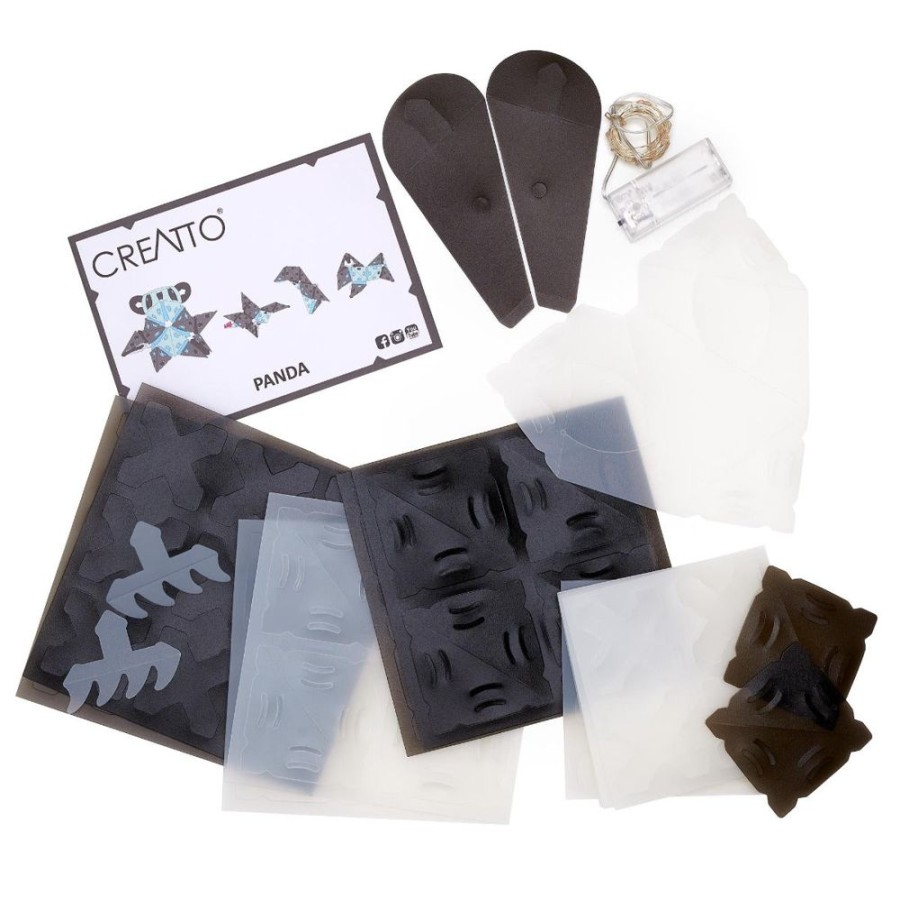 Creatto 3D Models Creatto - Panda Led Animal Craft Kit | Crafts For Kids Making & Modelling