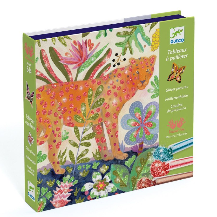 Djeco Djeco Glitter Boards - Tropico | Crafts For Kids Craft Gift Sets