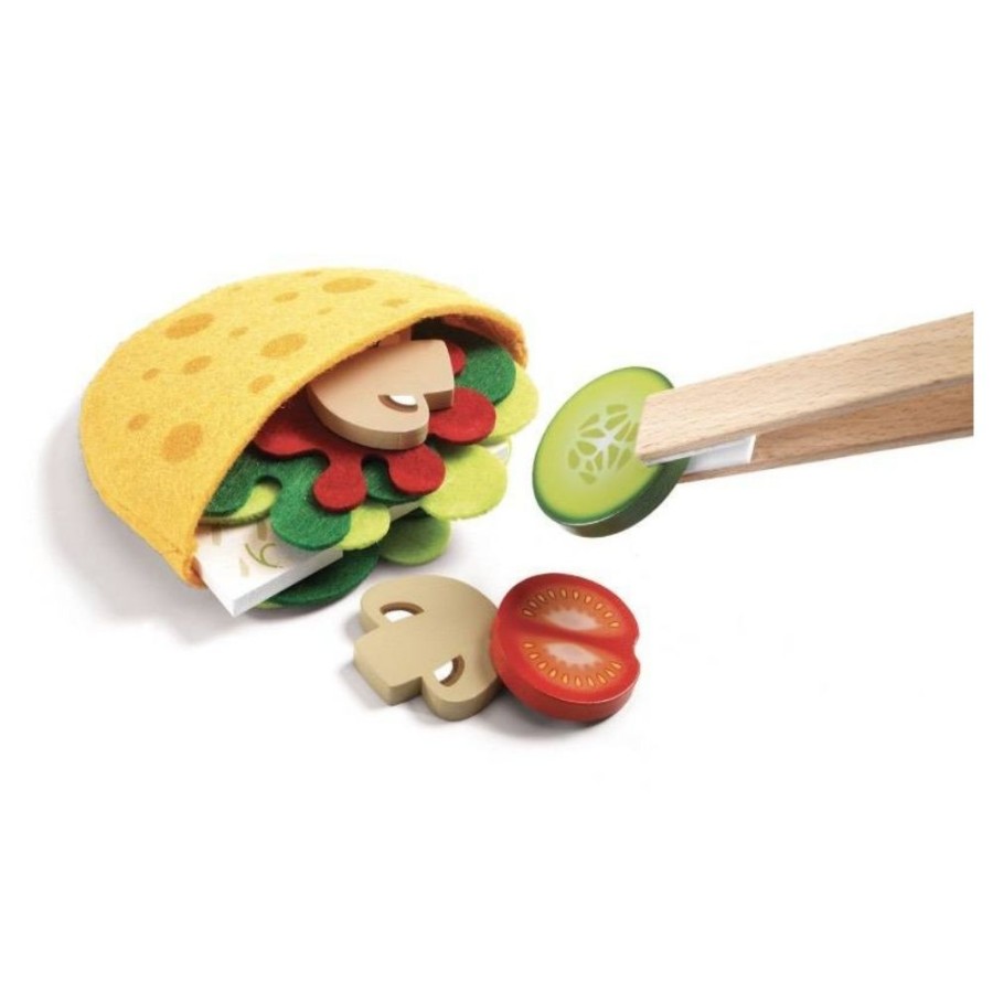 Djeco Djeco Pretend Play - Cyrus & Lena - Make Pittas | Toys Kitchen Toys And Play Foods