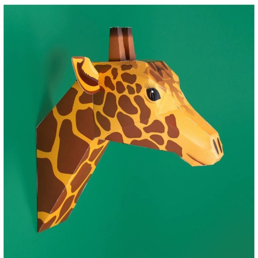 Clockwork Soldier Clockwork Soldier - Create Your Own Gentle Giraffe Head Wall Art | Crafts For Kids Model Making