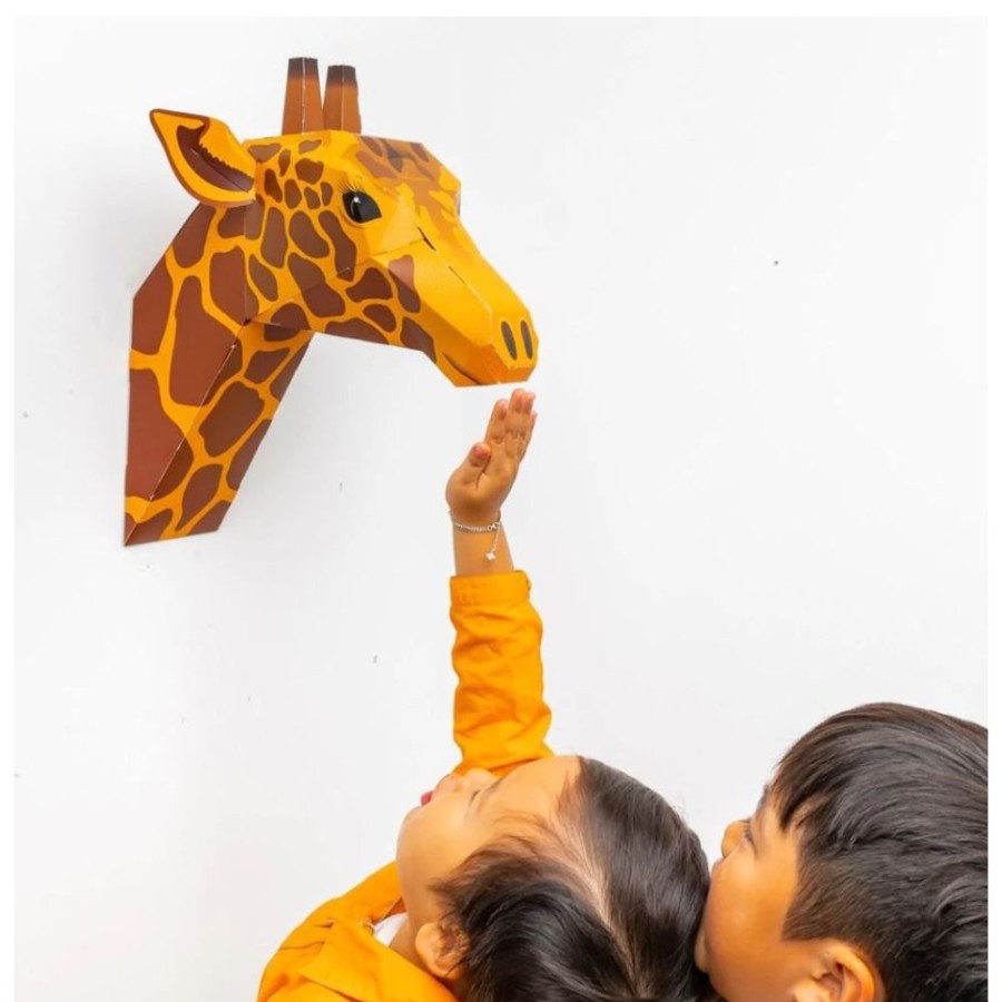 Clockwork Soldier Clockwork Soldier - Create Your Own Gentle Giraffe Head Wall Art | Crafts For Kids Model Making