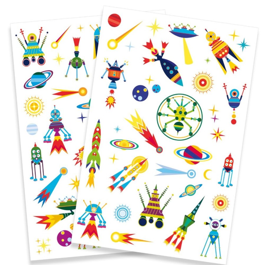 Djeco Djeco Tattoos Space Oddity | Crafts For Kids Stickers And Transfers