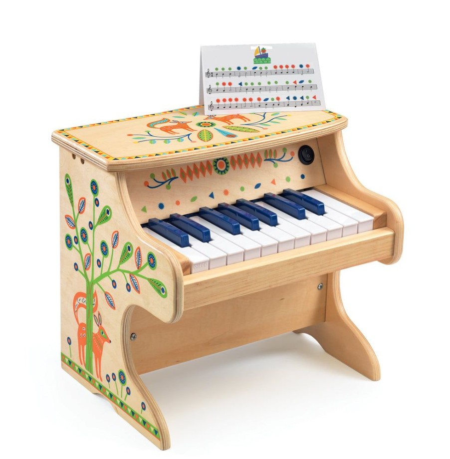 Djeco Toy Piano - Animambo Electronic Piano By Djeco | Toys Musical Toys