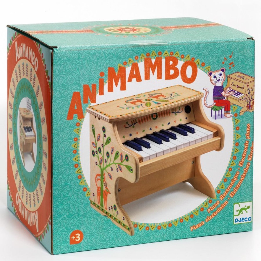 Djeco Toy Piano - Animambo Electronic Piano By Djeco | Toys Musical Toys